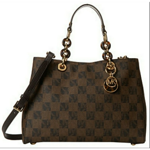 checkerboard michael kors purse